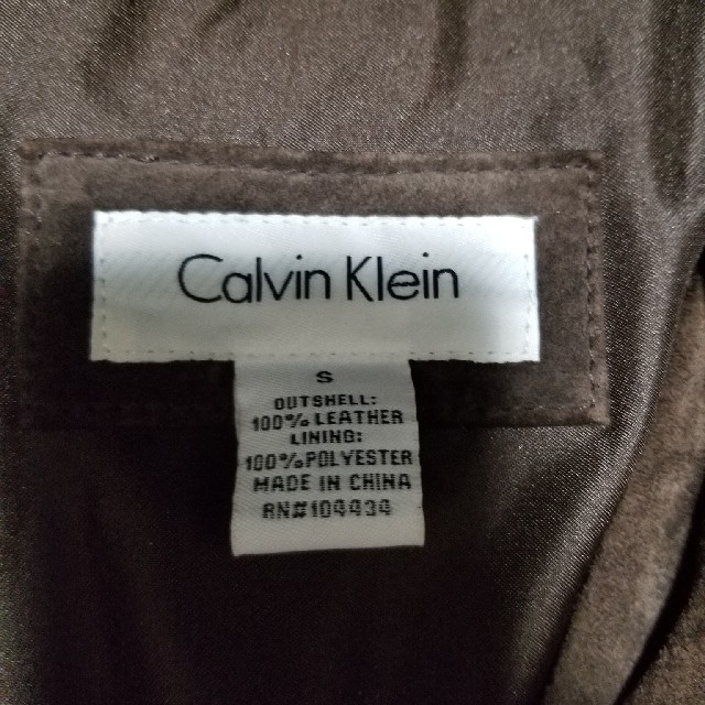 Calvin Klein(カルバンクライン)の【希少】カルバン・クライン スエード レザージャケット メンズのジャケット/アウター(レザージャケット)の商品写真