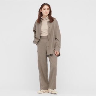 ユニクロ(UNIQLO)の専用ブラッシュドジャージーパンツ(セット/コーデ)