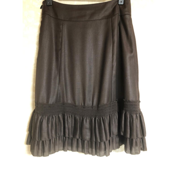 Aylesbury(アリスバーリー)のアリスバーリー    フリルタイトスカート レディースのスカート(ひざ丈スカート)の商品写真