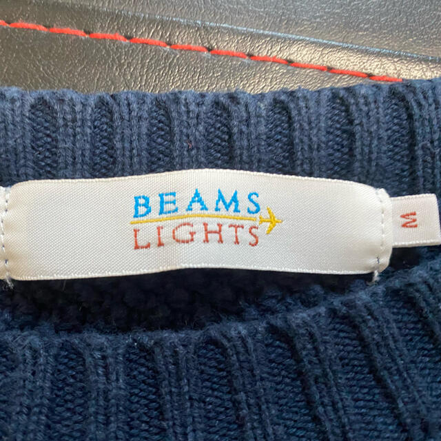 BEAMS(ビームス)のbeams light 長袖ニット　ブルー メンズのトップス(ニット/セーター)の商品写真