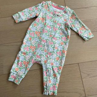 ベビーギャップ(babyGAP)のbaby GAP 花柄ロンパース  0〜3month 48〜58cm(ロンパース)