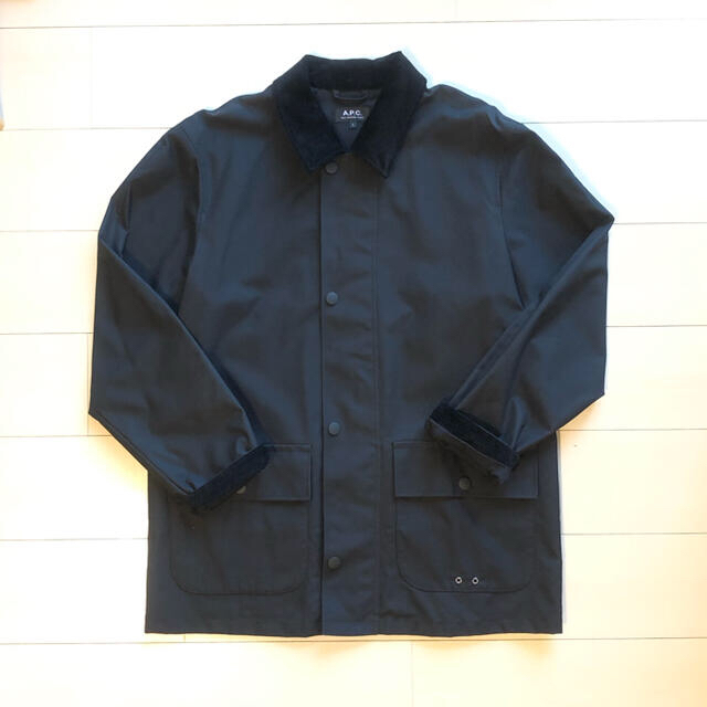 新品 A.P.C. オイルドクロスジャケット ブルゾン 黒 コーデュロイブルゾン