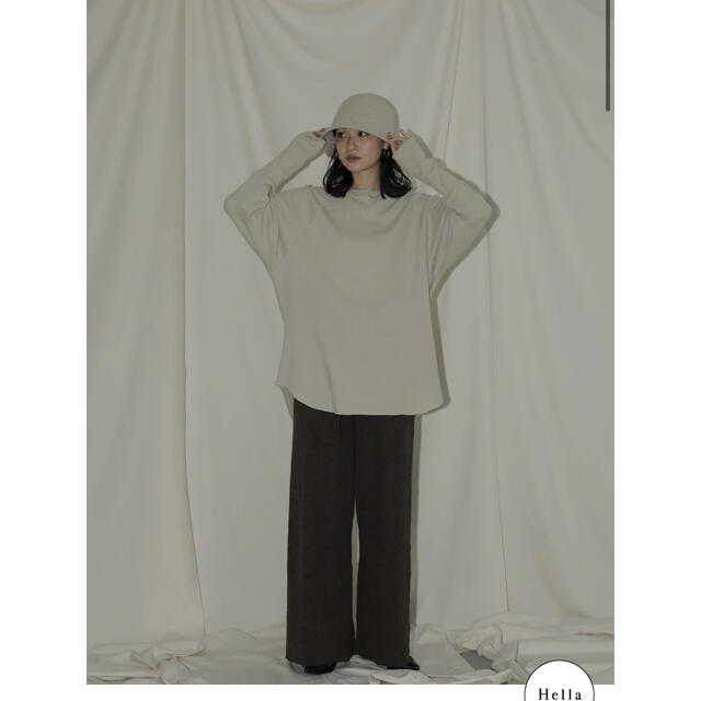 TODAYFUL(トゥデイフル)のhella eyelet knit pants brown レディースのパンツ(カジュアルパンツ)の商品写真