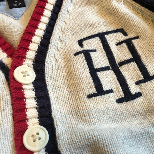 TOMMY HILFIGER(トミーヒルフィガー)のトミーヒルフィガー　綿100%ニットカーディガン キッズ/ベビー/マタニティのキッズ服男の子用(90cm~)(カーディガン)の商品写真