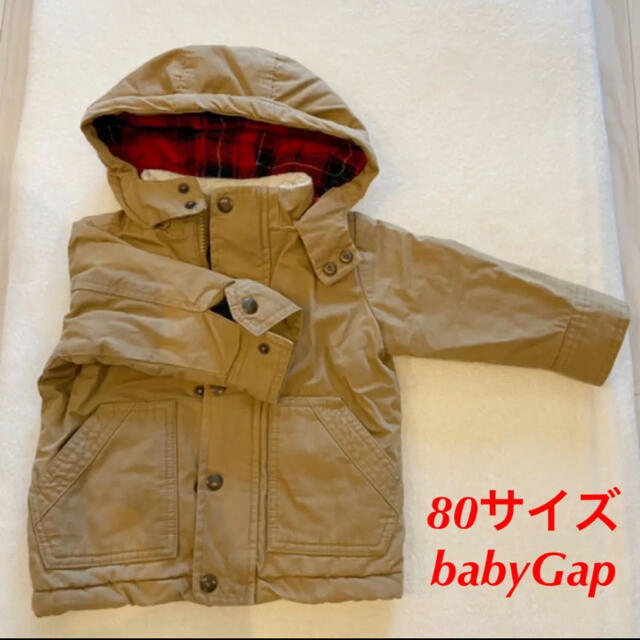 babyGAP(ベビーギャップ)のbabyGap 80サイズ モッズコート ベージュ アウター キッズ/ベビー/マタニティのベビー服(~85cm)(ジャケット/コート)の商品写真