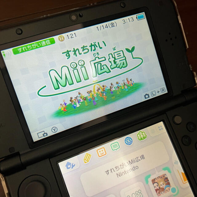 任天堂　3DS LL 本体＋充電コード＋クリアカバー 3