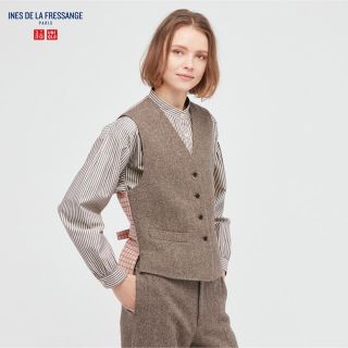 UNIQLO　イネス・ド・ラ・フレサンジュ　ツイードベスト