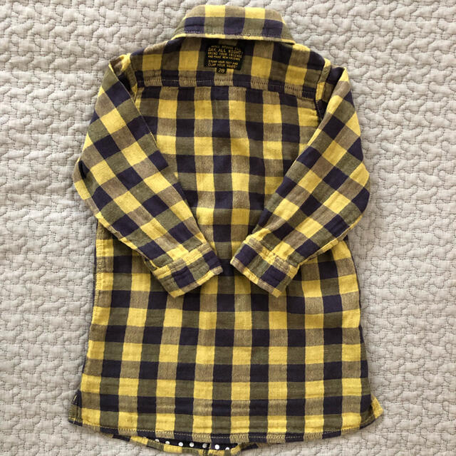 JUNK STORE(ジャンクストアー)のジャンクストア　90 シャツワンピース キッズ/ベビー/マタニティのキッズ服女の子用(90cm~)(ワンピース)の商品写真