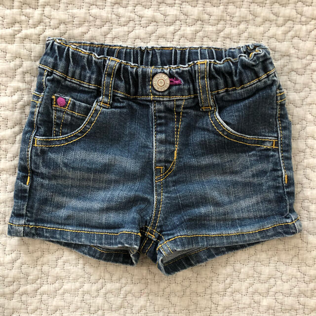 F.O.KIDS(エフオーキッズ)のエフオーキッズ　デニム  ショートパンツ キッズ/ベビー/マタニティのキッズ服女の子用(90cm~)(パンツ/スパッツ)の商品写真