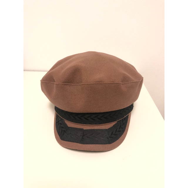 MURUA(ムルーア)のキャスケットブラウン　マリン帽子　ハットキャップレディース　MURUA ムルーア レディースの帽子(キャスケット)の商品写真