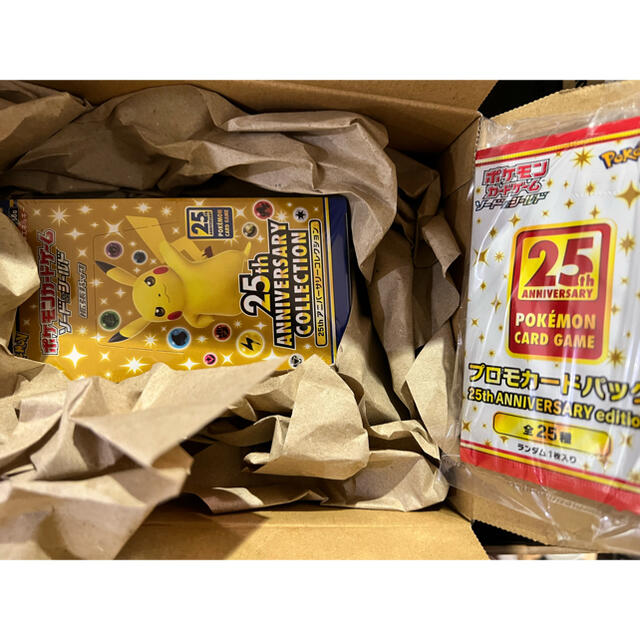 Box/デッキ/パックポケモン25周年anniversary 1BOX +プロモカード4Pセット