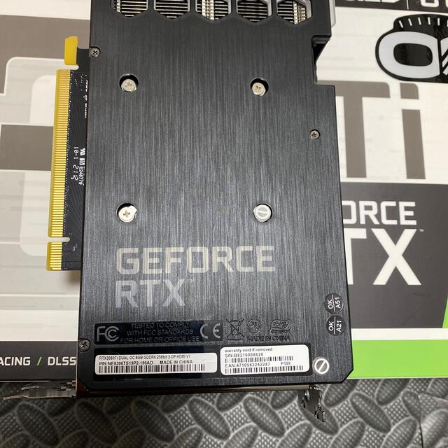 Palit GeForce RTX3060ti Dual OC （LHR）の通販 by my correction｜ラクマ 大得価定番