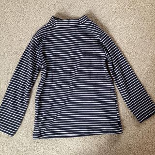 ザラキッズ(ZARA KIDS)のZARA kids ハイネックボーダーカットソー 長袖　4-5歳(Tシャツ/カットソー)