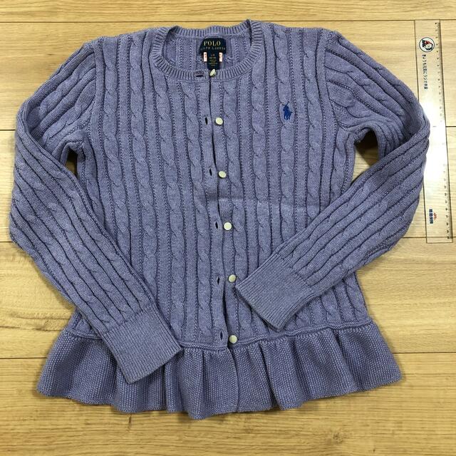 POLO RALPH LAUREN(ポロラルフローレン)のラルフローレン /コットンカーディガン 150 キッズ/ベビー/マタニティのキッズ服女の子用(90cm~)(カーディガン)の商品写真