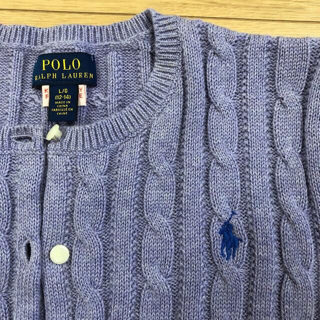 POLO RALPH LAUREN(ポロラルフローレン)のラルフローレン /コットンカーディガン 150 キッズ/ベビー/マタニティのキッズ服女の子用(90cm~)(カーディガン)の商品写真