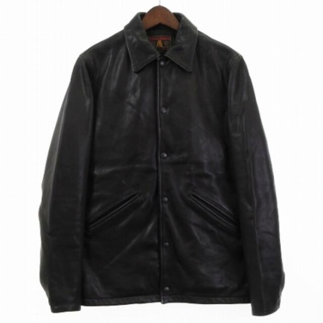 ヒステリックグラマー 14AW コーチジャケット ゴートレザー 山羊革 黒 M