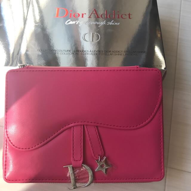 Dior(ディオール)のディオール Dior ポーチ ピンク 非売品 ミラー チャーム バニティ 新品 レディースのファッション小物(ポーチ)の商品写真