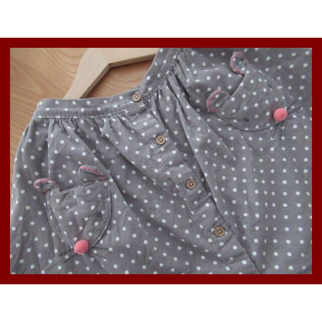 NEXT(ネクスト)のねずみ刺繍ポケット　スカート　next キッズ/ベビー/マタニティのキッズ服女の子用(90cm~)(スカート)の商品写真