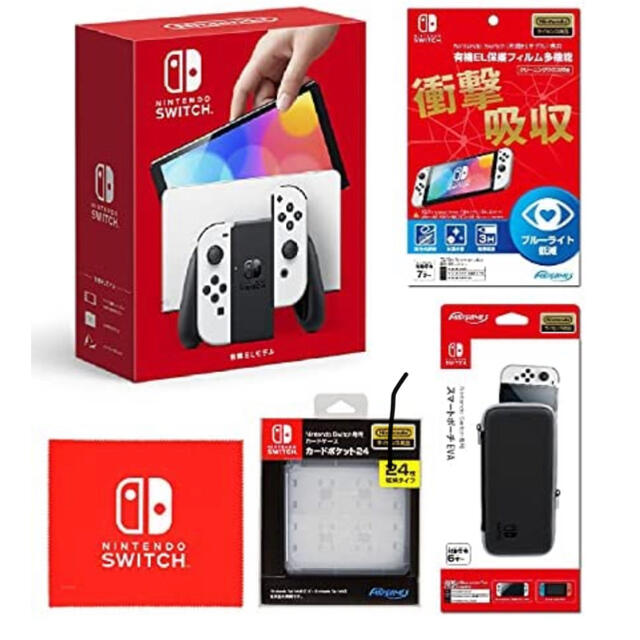 Nintendo Switch(ニンテンドースイッチ)のswitch 5点セット エンタメ/ホビーのゲームソフト/ゲーム機本体(家庭用ゲーム機本体)の商品写真