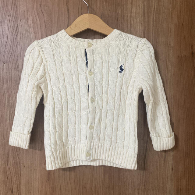 POLO RALPH LAUREN(ポロラルフローレン)の美品 * ラルフローレン カーディガン 80cm キッズ/ベビー/マタニティのベビー服(~85cm)(カーディガン/ボレロ)の商品写真