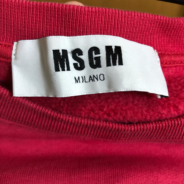 MSGM(エムエスジイエム)のMSGM  ピンク　トレーナー レディースのトップス(トレーナー/スウェット)の商品写真