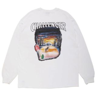 ショット(schott)のXL Schott x CHALLENGER LS T-SHIRT ホワイト(Tシャツ/カットソー(七分/長袖))