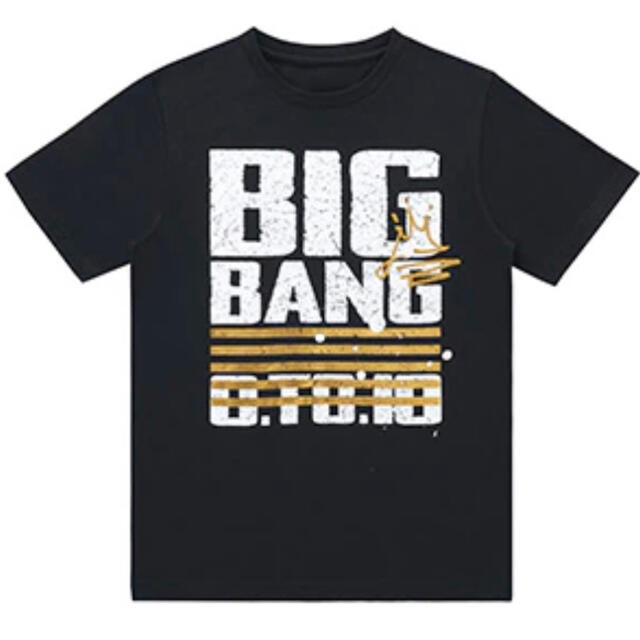 BIGBANG(ビッグバン)のBIGBANG Tシャツ（黒-Mサイズ） エンタメ/ホビーのタレントグッズ(ミュージシャン)の商品写真