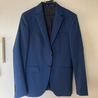 ザラ(ZARA)のZARA ジャケット　新品未使用品　ブルー　青　メンズ　44(テーラードジャケット)