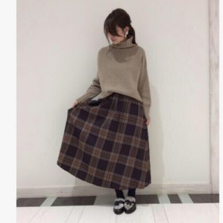 アーバンリサーチドアーズ(URBAN RESEARCH DOORS)の別注WOOL SWING SKIRT  (ロングスカート)