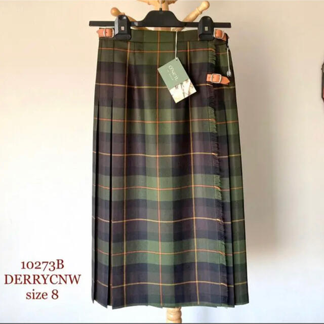 O'NEILL(オニール)のO'NEIL of DUBLIN ウールチェックスカート サイズ8 レディースのスカート(ひざ丈スカート)の商品写真