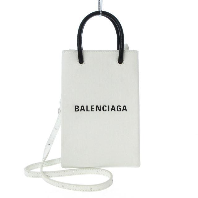 バレンシアガフロント ロゴ ショッピング フォンホルダー ショルダー バッグ