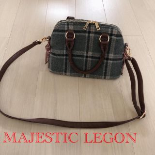 マジェスティックレゴン(MAJESTIC LEGON)の【MAJESTIC LEGON】チェック柄ショルダーバッグ レディース(ショルダーバッグ)