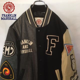 フランクリンアンドマーシャル(FRANKLIN&MARSHALL)の【希少】フランクリン＆マーシャル スタジャン クレイジーカラー 袖牛革(スタジャン)