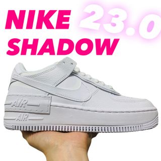 ナイキ(NIKE)のNIKE Air Force1 エアフォース1 シャドウ　ホワイト　厚底　23(スニーカー)