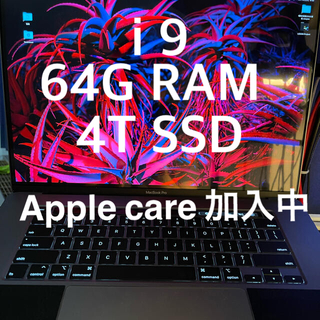 アップル(Apple)のMacBook pro 16 4T SSD i9 RAM 64G 2019(ノートPC)
