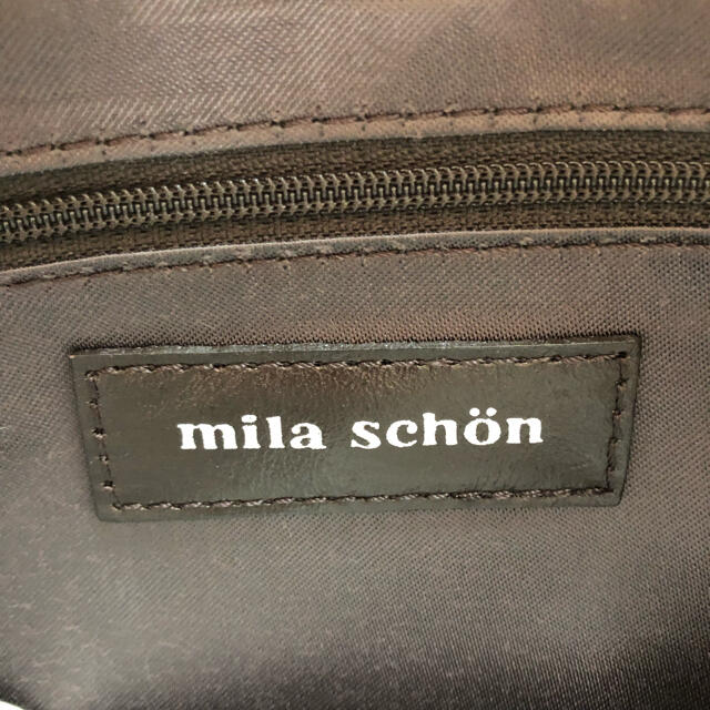 mila schon(ミラショーン)の【美品】mila schon ミラショーン ショルダーバッグ 総柄 ブラウン 茶 レディースのバッグ(ショルダーバッグ)の商品写真