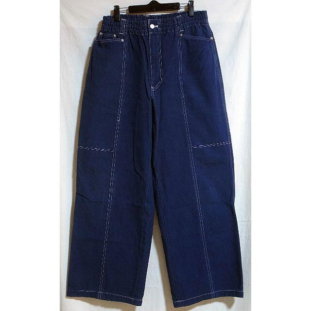 希少 90s 古着 スケーターバギーパンツ M ネイビー ワイドパンツ メンズのパンツ(スラックス)の商品写真