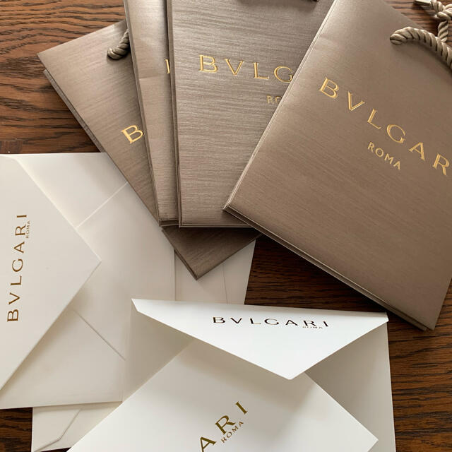 BVLGARI(ブルガリ)のブルガリショッピングバッグ&メッセージカード4セット レディースのバッグ(ショップ袋)の商品写真