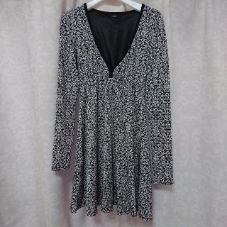 デュラス(DURAS)の♡DURAS♡ダマスク柄Aラインワンピース♡美品♡(ミニワンピース)