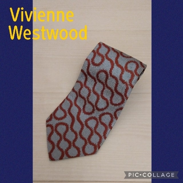 Vivienne Westwood(ヴィヴィアンウエストウッド)のヴィヴィアンウエストウッド＊ネクタイ＊幾何学柄＊ブルー＊MAN＊Vivienne メンズのファッション小物(ネクタイ)の商品写真