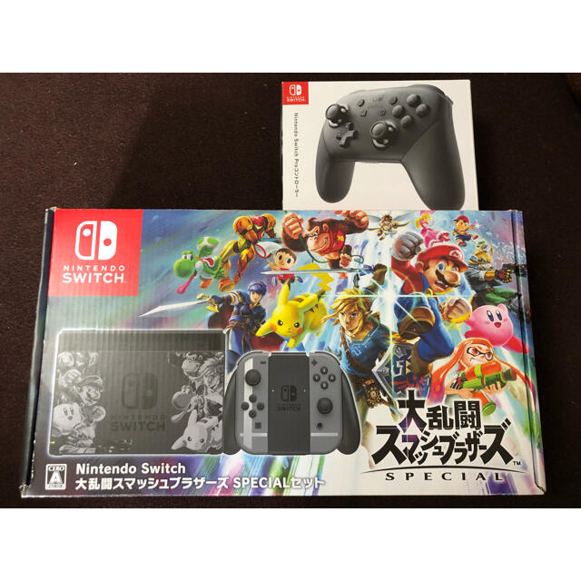 Nintendo Switch 本体 + プロコントローラー + スマブラSP