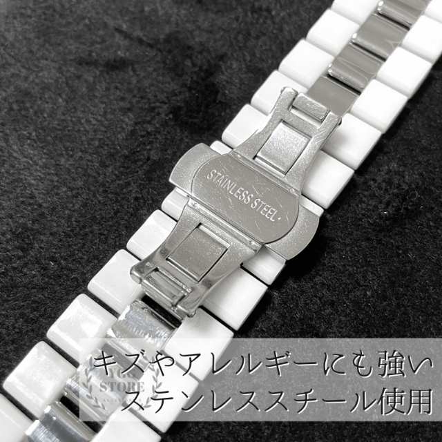 Apple Watch セラミック ラインストーン バンド ベルト コンビ 新品