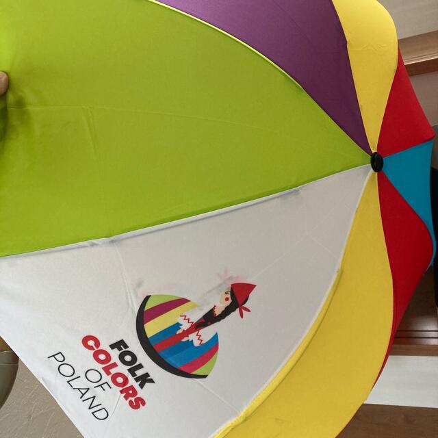 ポーランド製　フォークロア　折りたたみ傘　 レディースのファッション小物(傘)の商品写真