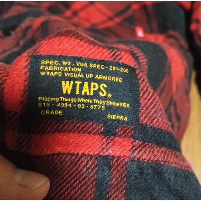 W)taps(ダブルタップス)の11aw WTAPS UNION チェックシャツ 赤 S 名作 メンズのトップス(シャツ)の商品写真