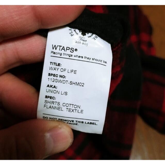 W)taps(ダブルタップス)の11aw WTAPS UNION チェックシャツ 赤 S 名作 メンズのトップス(シャツ)の商品写真