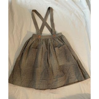 キャラメルベビー&チャイルド(Caramel baby&child )の美品♡ハンドメイド吊りスカート(スカート)