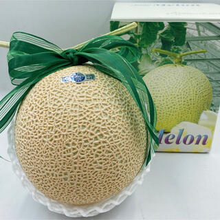 静岡県産 クラウンメロン1玉 白等級 約1.5kg以上(フルーツ)