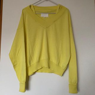 マルタンマルジェラ(Maison Martin Margiela)のmaison margiela  メゾンマルジェラ　2WAYコットンニット　美品(ニット/セーター)