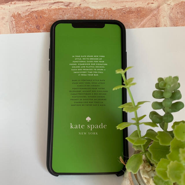 kate spade new york(ケイトスペードニューヨーク)のケイトスペード kate spade iPhone XS MAX ケース 白黒縞 スマホ/家電/カメラのスマホアクセサリー(iPhoneケース)の商品写真