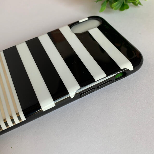 kate spade new york(ケイトスペードニューヨーク)のケイトスペード kate spade iPhone X ケース ボーダーブラック スマホ/家電/カメラのスマホアクセサリー(iPhoneケース)の商品写真